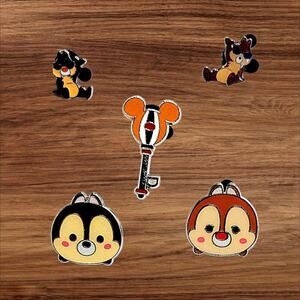 5 Chip and Dale Disney Parks Trading Pins, Plus 2 Bonus Pins
